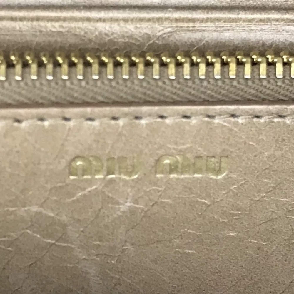 Miu Miu Wallet Long Wallet Matelasse Round Zipper… - image 6